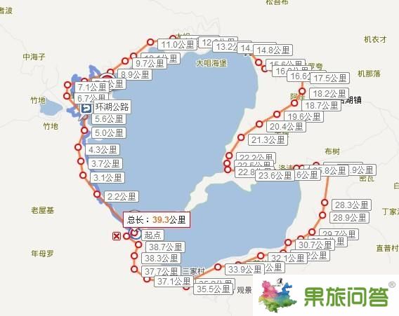 大落水村到里格島有多少公里?環湖游距離有多遠,推薦什么交通工具?